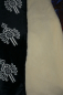 Preview: Schurwolle Tagesdecke Schwarz XXL (200x155cm) – Premium Rheumadecke im Western-Design