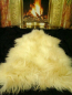 Preview: 6er Lammfell-Teppich Honey Gold Honigfarben XXL Riesen-Fellteppich