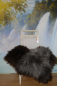 Preview: Islandfell Tricolor Silber-Schwarz-Braun – Luxus-Langhaar Unikat 120cm