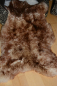 Preview: Öko Lammfell Tierbett & Hundebett Monsterfell Mokka Geflammt