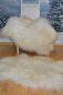 Preview: Islandfell Twin-Set Creme XXL Überbreite – Zwei Öko-Naturfelle Unikate