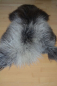 Preview: B-Ware Islandfell Silber-Grau Langhaar – Naturfell Unikat 15cm