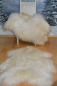 Preview: Islandfell Twin-Set Creme XXL Überbreite – Zwei Öko-Naturfelle Unikate