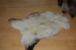 Preview: B-Ware Lammfell Naturfell Silber Grau Beige getupft
