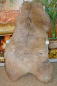 Preview: Öko Lammfell Tricolor XXXL Beige – Riesen-Naturfell Unikat 140cm