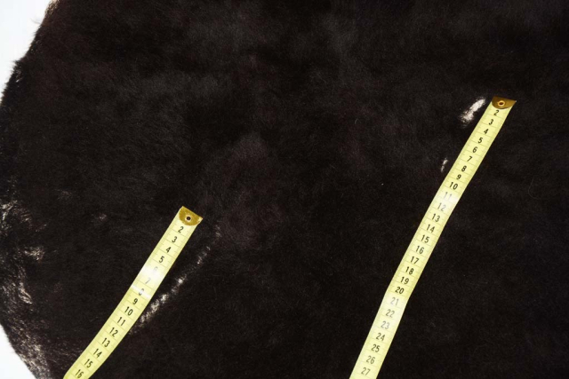 B-Ware Öko Lammfell Schwarz Nähen Bastel Hobby