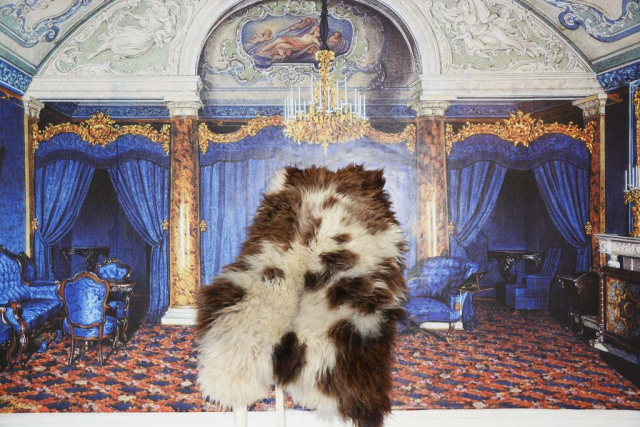 Echtes Öko Lammfell Mokka Braun Beige getupft – B-Ware XXL