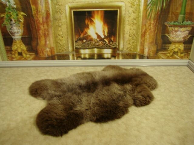 Lammfell beige-braun