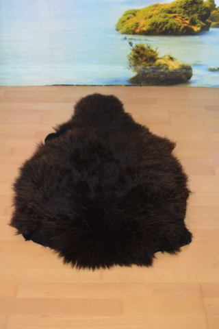 B-Ware Lammfell Black Beauty – Echtes Naturfell in Schwarz-Braun