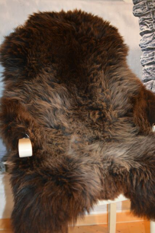 Öko Lammfell Silber Black XXL Bildschön Naturfell