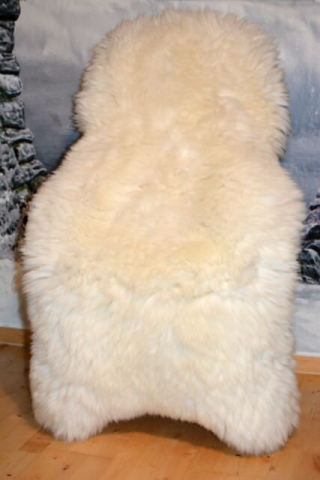 Öko Lammfell Gigant XXXL Wollweiß – Übergroßes Naturfell Unikat 150x100cm