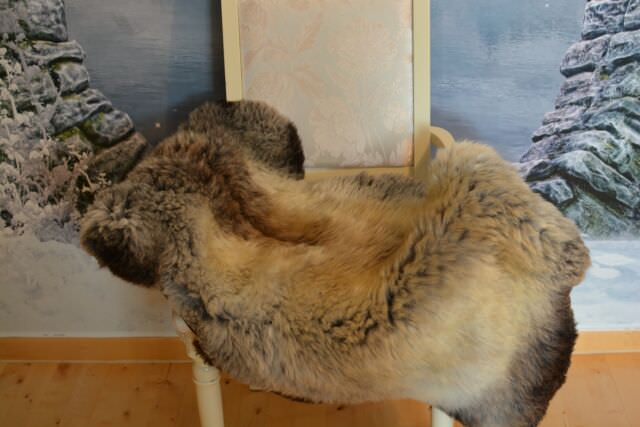 Lammfell Yeti Multicolor Kurzhaar – Großes Öko-Naturfell Unikat
