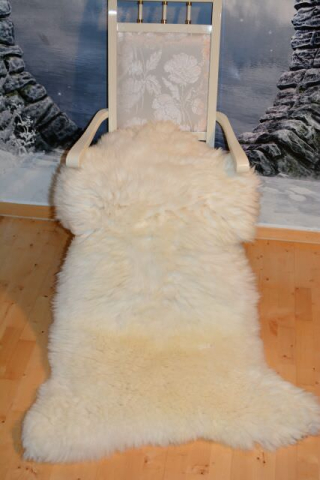 Öko Lammfell Gigant XXXL Wollweiß – Übergroßes Naturfell Unikat 150x100cm