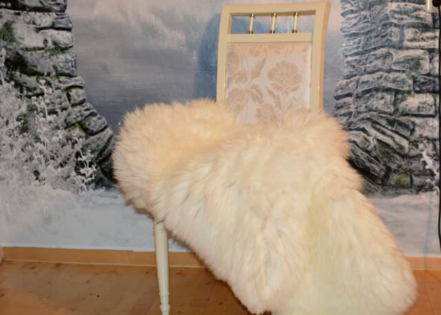 Öko Lammfell Gigant XXXL Wollweiß – Übergroßes Naturfell Unikat 150x100cm