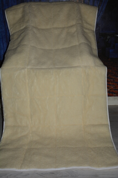 Premium Schurwolle Unterbett (200x90cm) – Gesteppte Matratzenauflage für erholsamen Schlaf