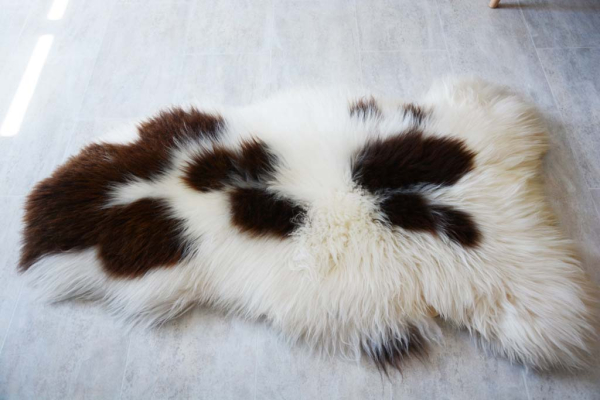 B-Ware Sweet Pandabär Öko Lammfell Langhaar