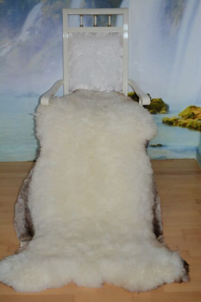 Öko Lammfell Gigant XXL Beige – Übergroßes Naturfell Unikat 160cm