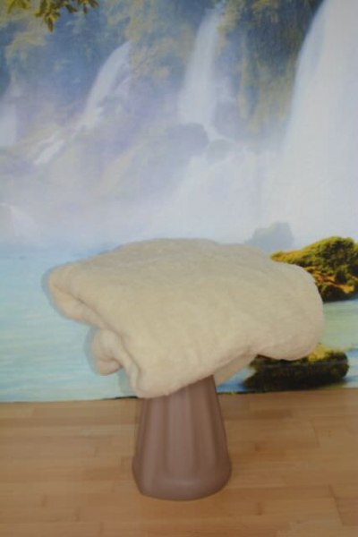 Schurwolle Doppel Wendedecke Waermetherapie Groesse 220x200cm