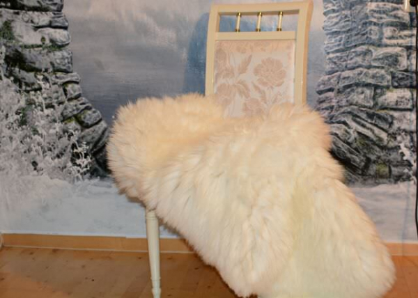 Öko Lammfell Gigant XXXL Wollweiß – Übergroßes Naturfell Unikat 150x100cm