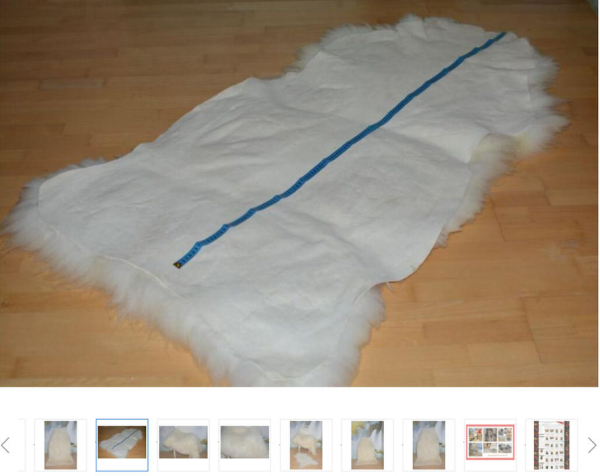 Merino Lammfell Traumfänger XXXXL Übergröße 165cm Unterbett