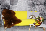 Öko Lammfell Bernstein Coloure XL Kuschelfell Unikat